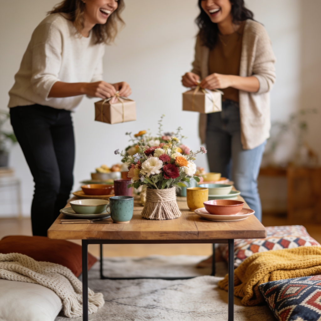 Fiesta temática en casa con decoración, disfraces y comida para celebrar